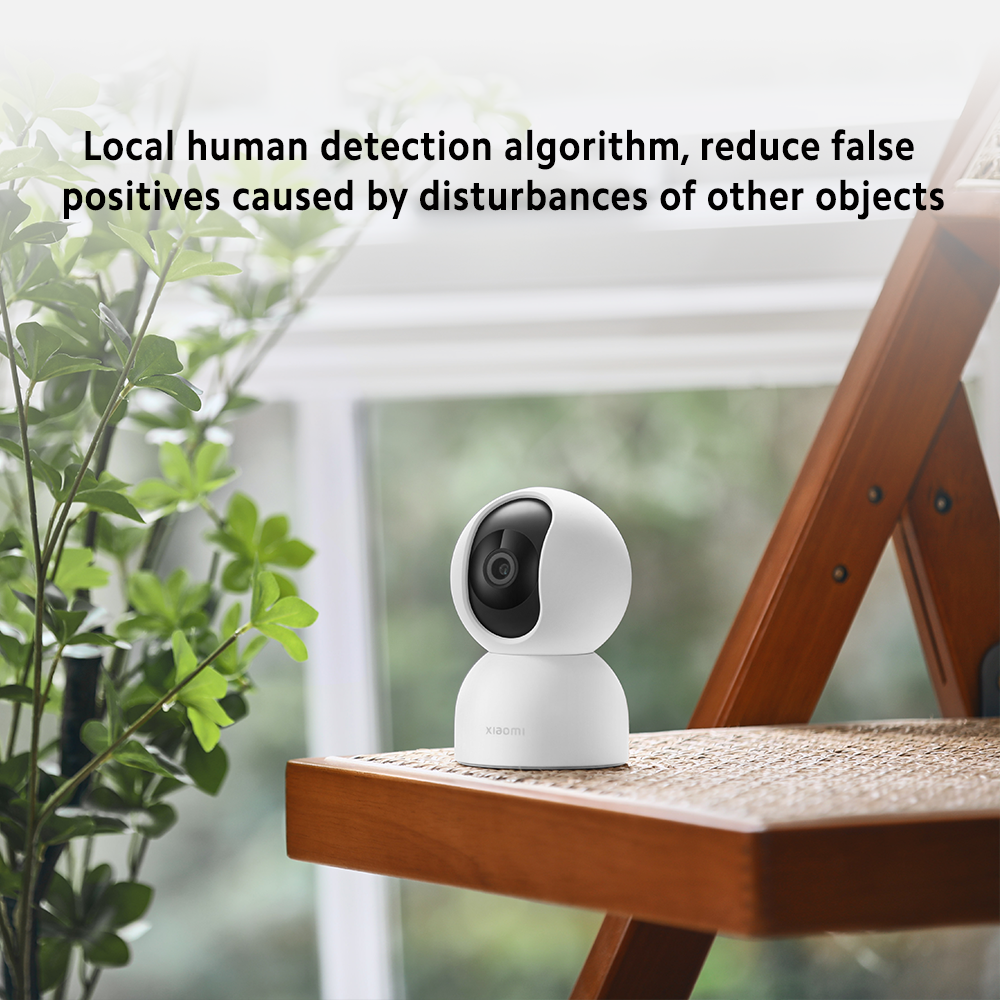 Xiaomi Smart Camera C400, 4MP, 360° Rotation, AI Human Detection, 2.4GHz /  5GHz Wi-Fi Support, White